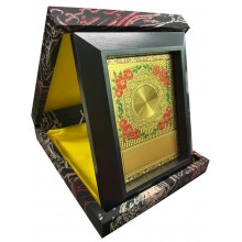 Batik Plaque in Box FC177C - 7.3x8.6in (Black)